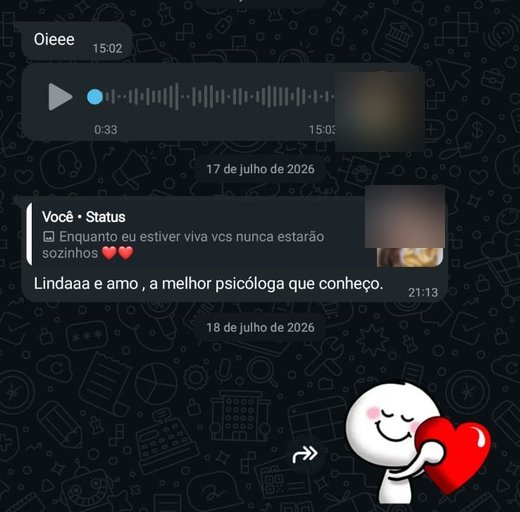 Print real de depoimento de paciente, identidade preservada